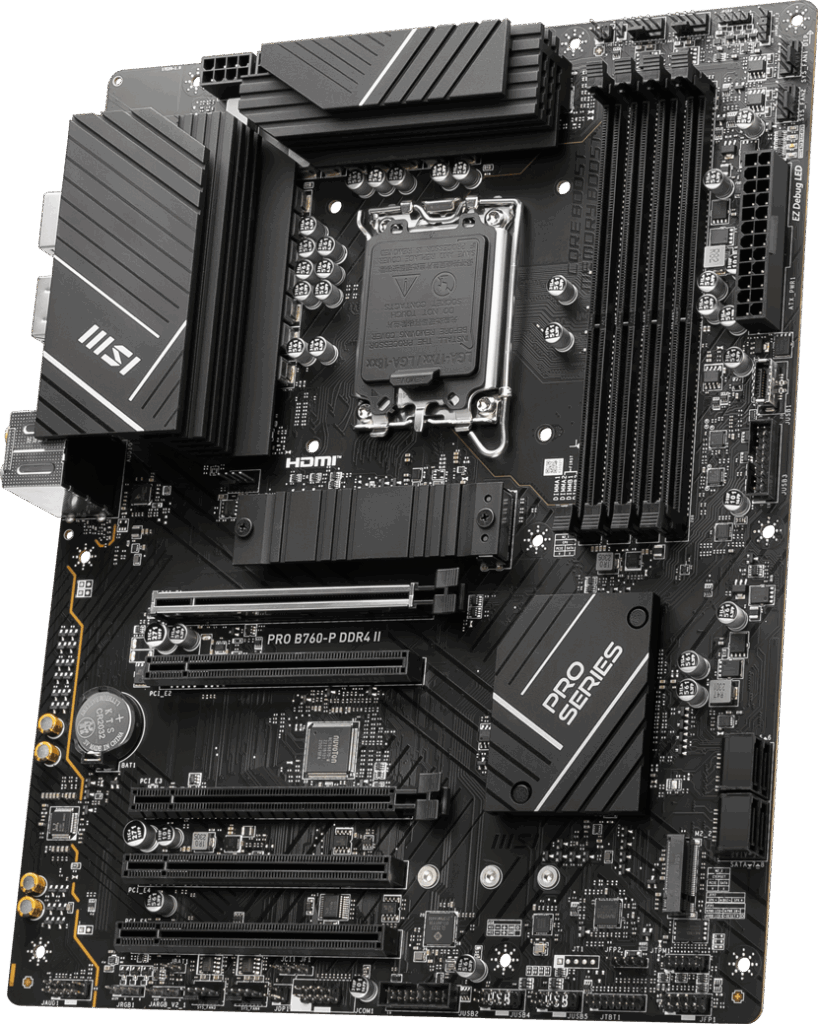 Placa de baza MSI PRO B760-P DDR4 II, Socket LGA1700, DDR4, ATX