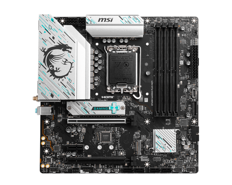 Placa de baza B760M GAMING PLUS, MSI, WIFI, Micro ATX, Negru