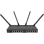Router 10 x Gigabit, 1 x SFP+ 10Gbps, PoE IN/OUT, RouterOS L5, Wi-Fi, Mikrotik RB4011iGS+5HacQ2HnD-IN