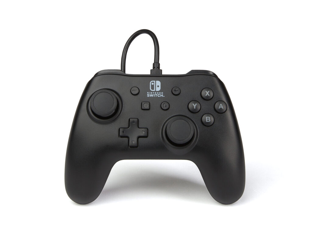 Controller cu fir, PowerA, Pentru Nintendo Switch, Negru
