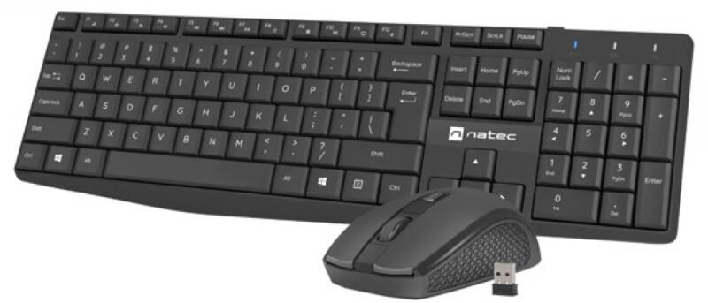 Natec Squid set tastatură și mouse wireless