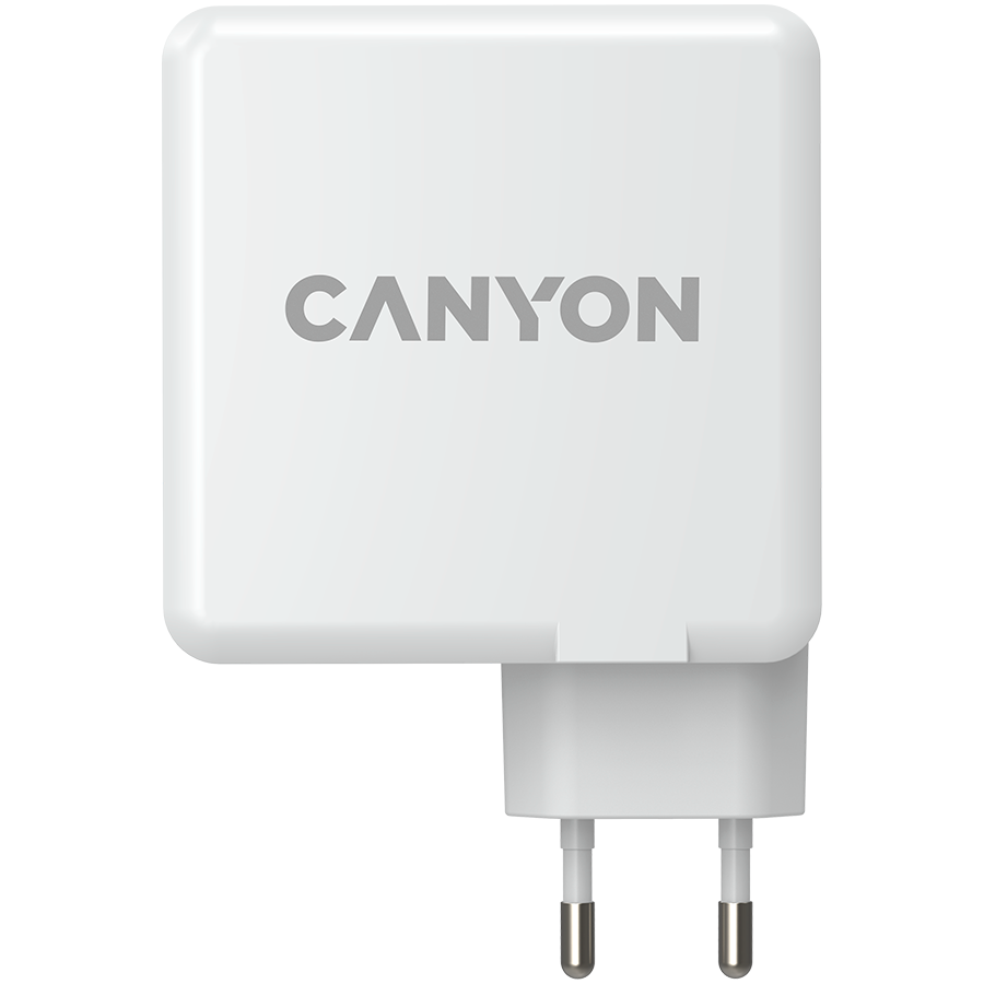 Canion H-100, incarcator de alimentare pentru telefon/tableta, USB-C/USB 2.0, Alb