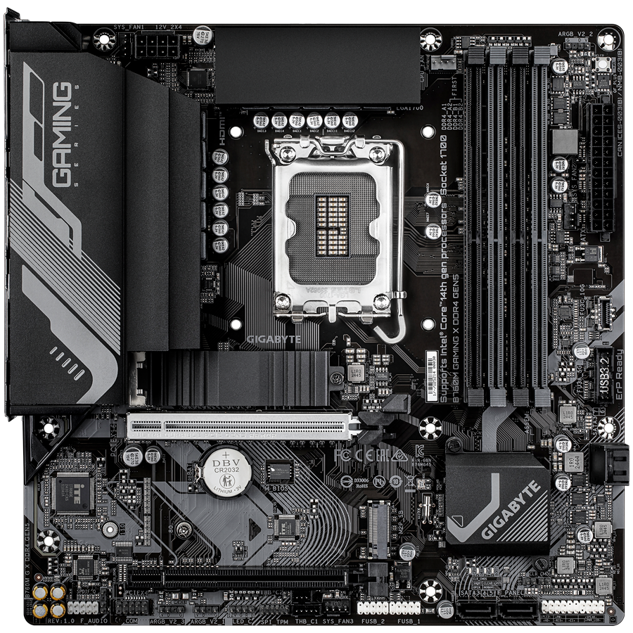 Placa de baza Gigabyte B760M GAMING X DDR4 GEN5, 4xDDR4, 2xM.2, Micro-ATX - imagine 2