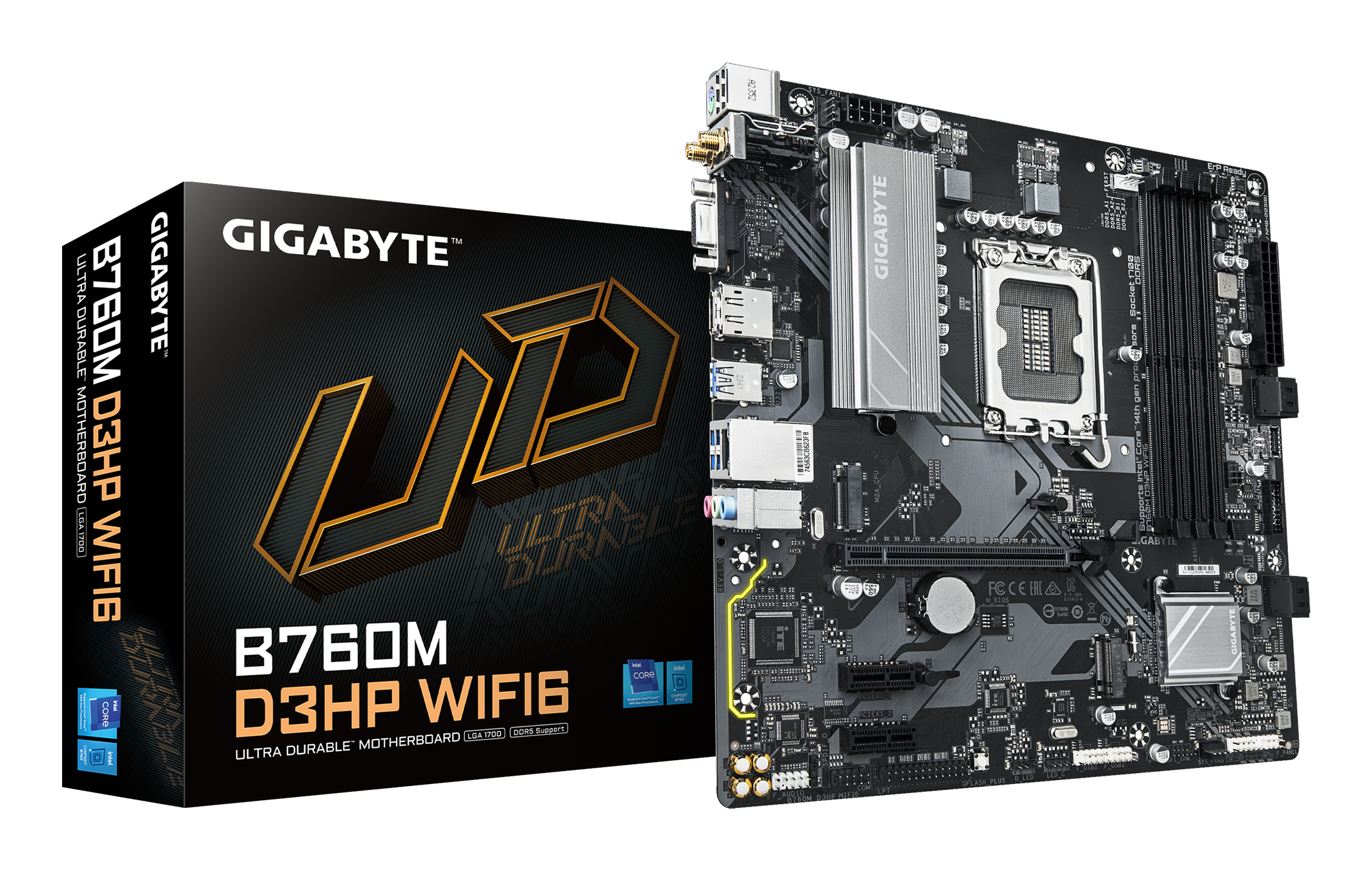 Placa de baza Gigabyte B760M D3HP WIFI6, DDR5, Socket LGA1700, mATX, Negru 7 Placa de baza Gigabyte B760M D3HP WIFI6, DDR5, Socket LGA1700, mATX, Negru - imagine 7