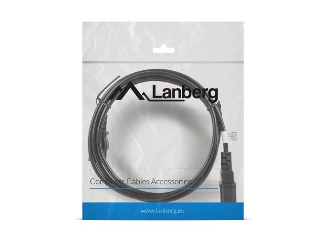 Cablu de Alimentare Prelungitor Lanberg C13 C14 5m Negru - imagine 3