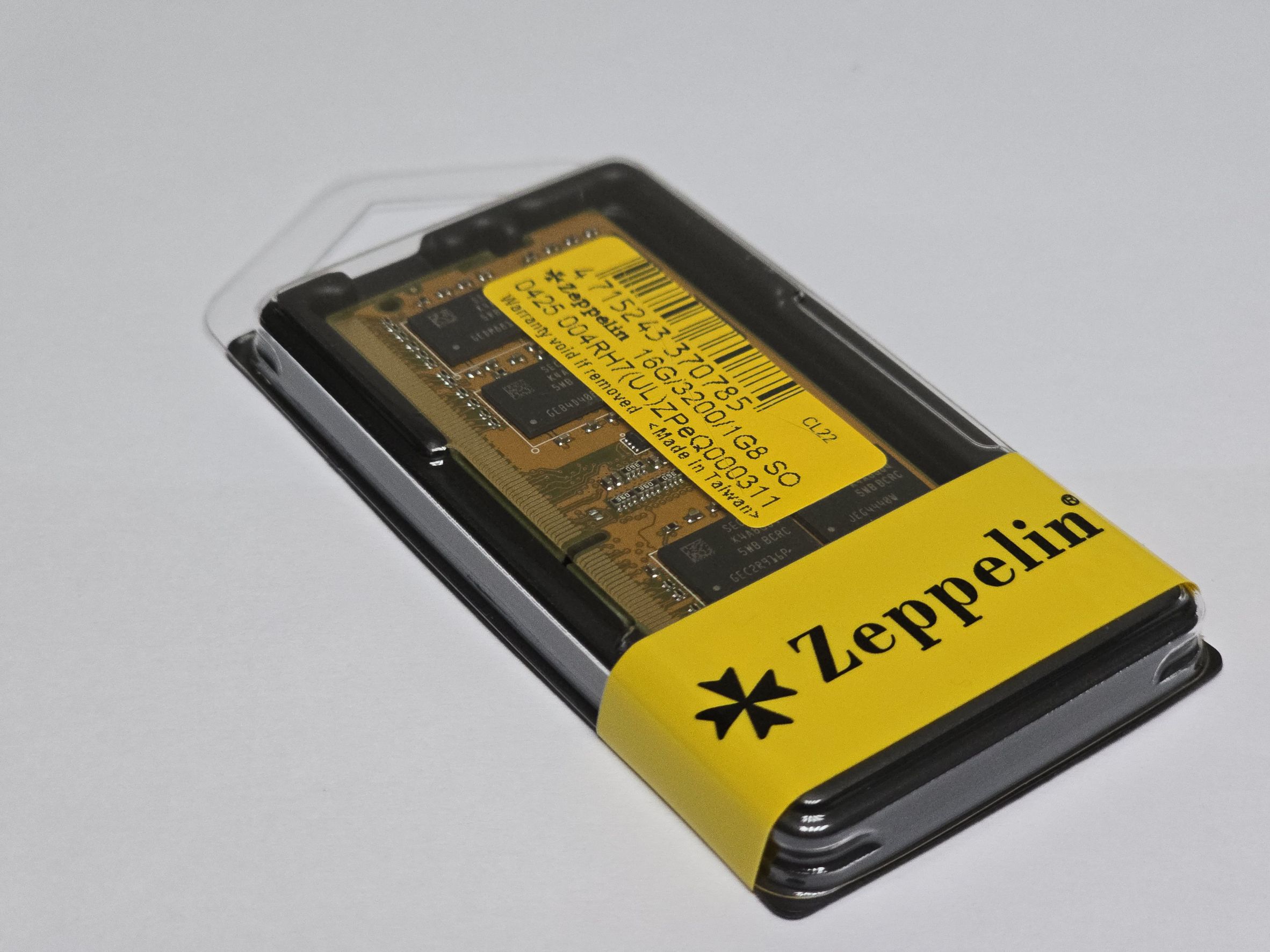 Memorie SODIMM Zeppelin, DDR4 16GB, 3200 MHz, retail 2 Memorie SODIMM Zeppelin, DDR4 16GB, 3200 MHz, retail - imagine 2