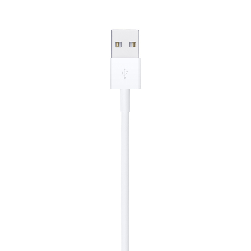 Cablu Apple Lightning USB 1m alb MXLY2 - imagine 4