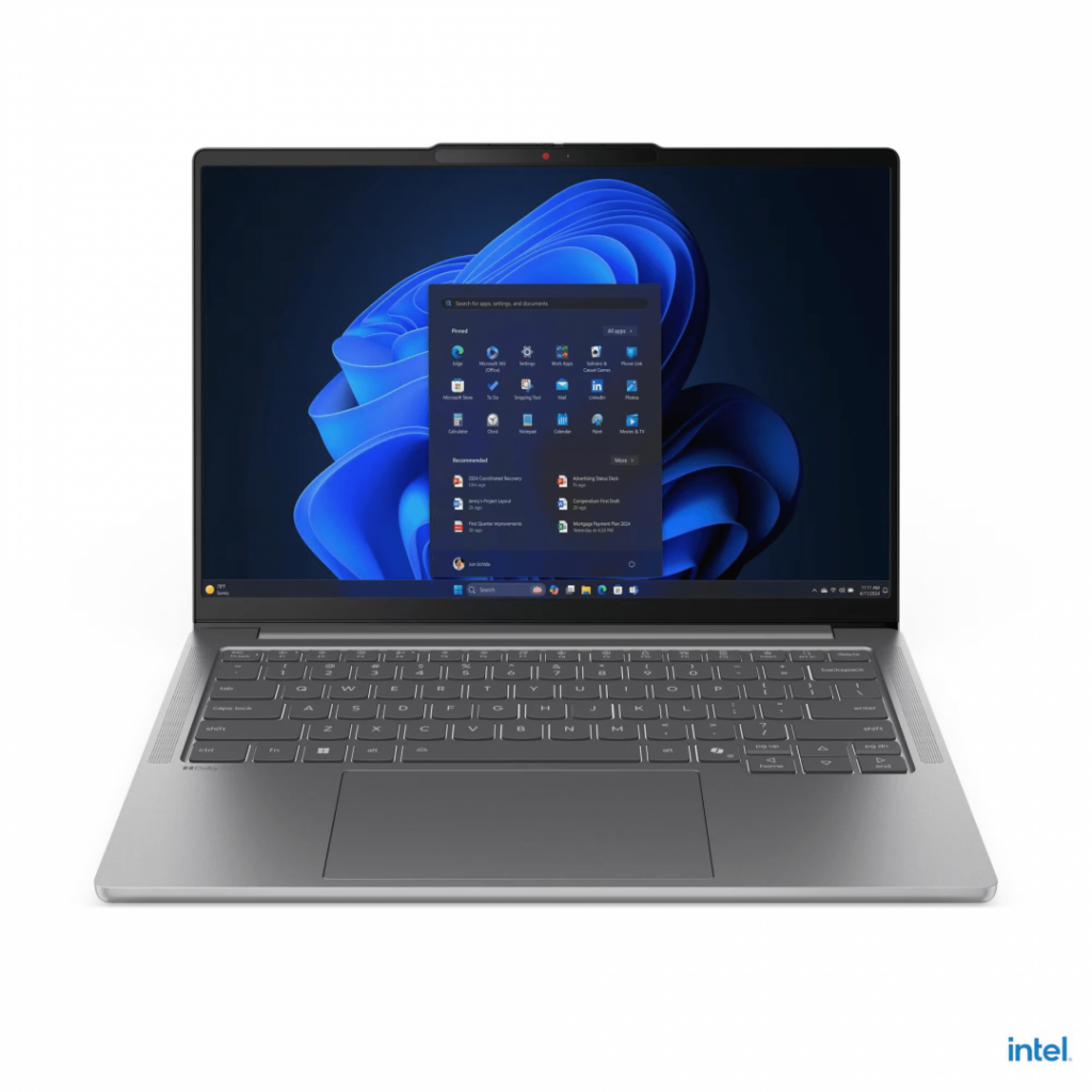 Laptop Lenovo IdeaPad Pro 5 14IAH10 cu procesor Intel® Core™ Ultra 5 225H pana la 4.9GHz, 14″ 2.8K, OLED, 120Hz, 32GB LPDDR5x RAM, 1TB SSD, Intel® Arc™ 130T GPU, No OS, Luna Grey