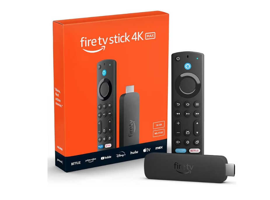 Media player Amazon Fire TV Stick 4K MAX (2023) ,Quad-core, 16GB, Wi-Fi, Negru