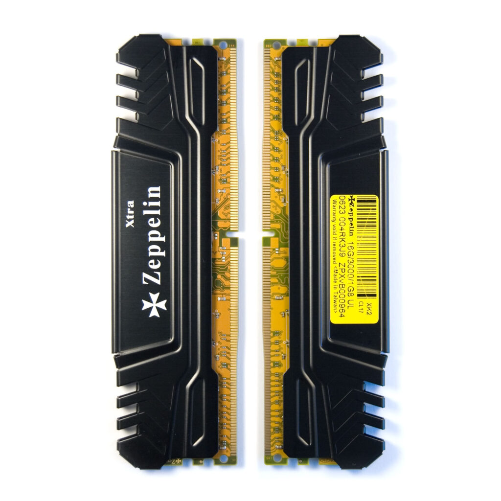 Memorie ddr zeppelin ddr4 32gb frecventa 3000 mhz (kit 2x 16gb) dual channel kit, radiator