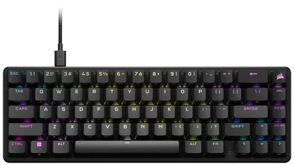 Tastatura mecanica gaming Corsair K65 PRO MINI RGB, 65%, Optical-Mechanical OPX Switch, Backlit RGB LED