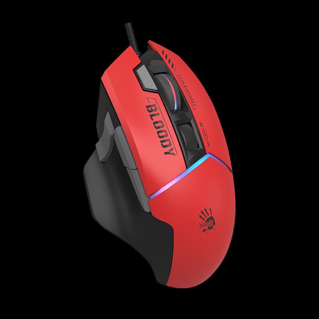 Mouse A4Tech Bloody Extra Fire RGB, USB, sport, roșu 2 Mouse A4Tech Bloody Extra Fire RGB, USB, sport, roșu - imagine 2