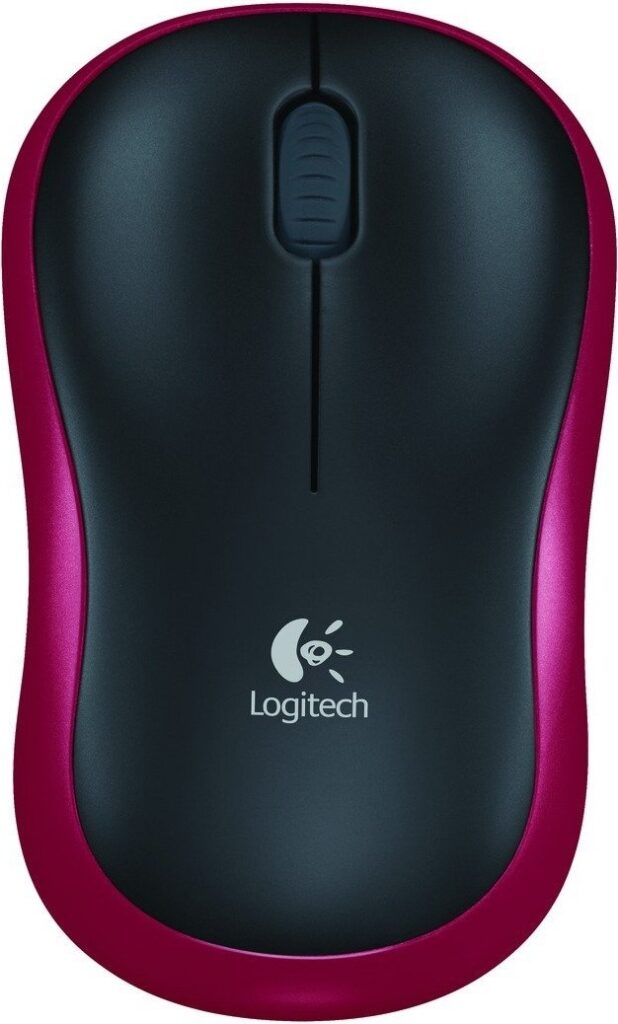 Mouse Logitech M185, USB, Rosu