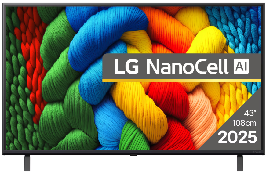 Televizor LG NanoCell 43NANO80A3B, 108 cm, Smart, 4K Ultra HD, Clasa G (Model 2025)