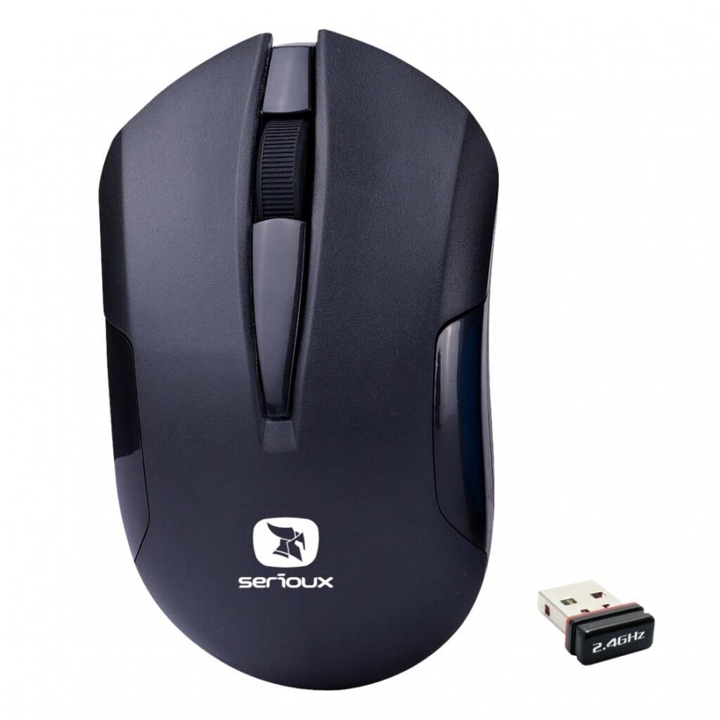 Mouse Wireless Serioux Drago 300, USB, Negru