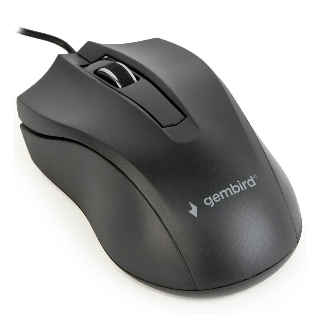 Mouse optic Gembird MUS-3B-01, 1000 DPI, Negru