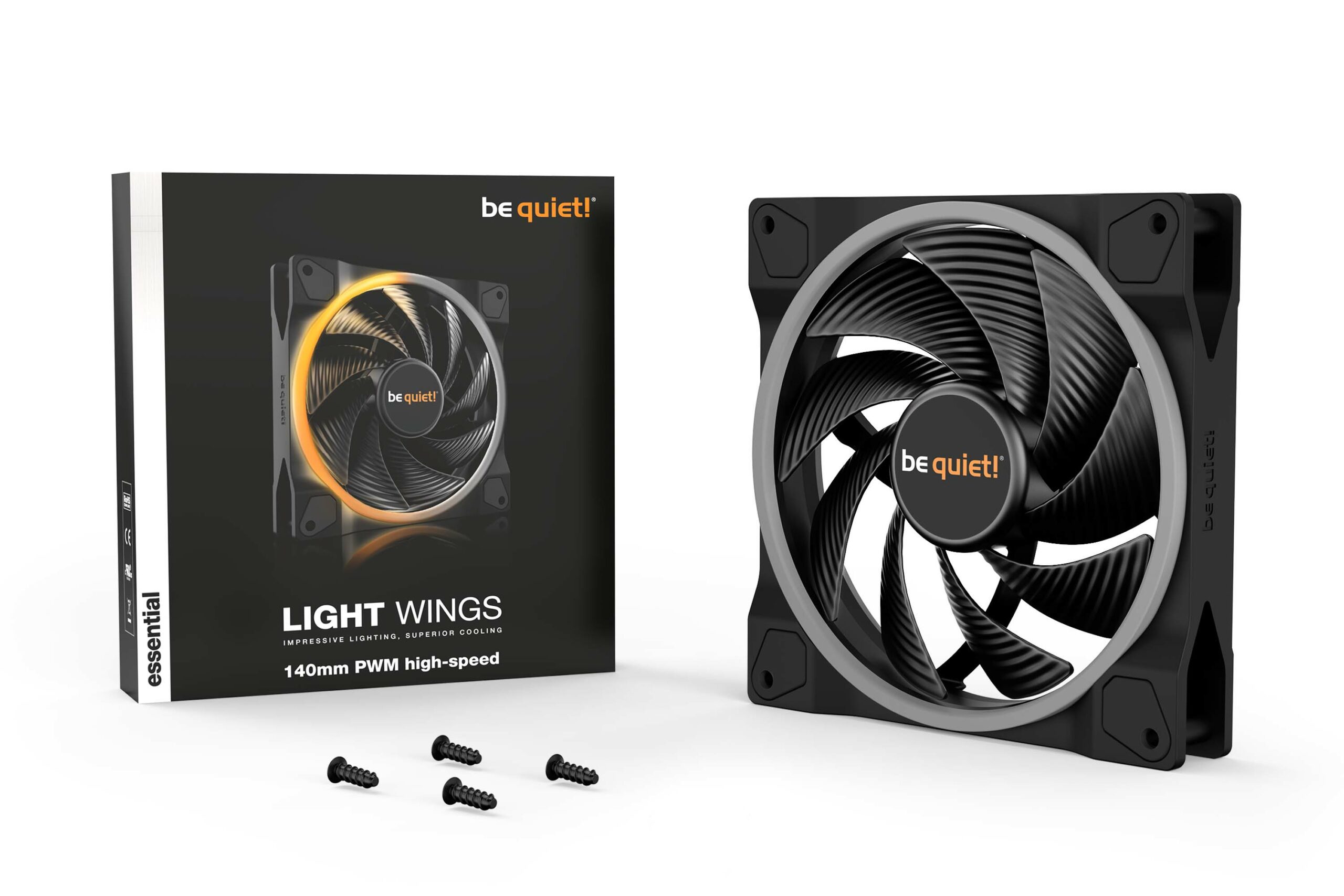 Ventilator be quiet! LIGHT WINGS 140mm PWM high-speed, BL075 2 Ventilator be quiet! LIGHT WINGS 140mm PWM high-speed, BL075 - imagine 2