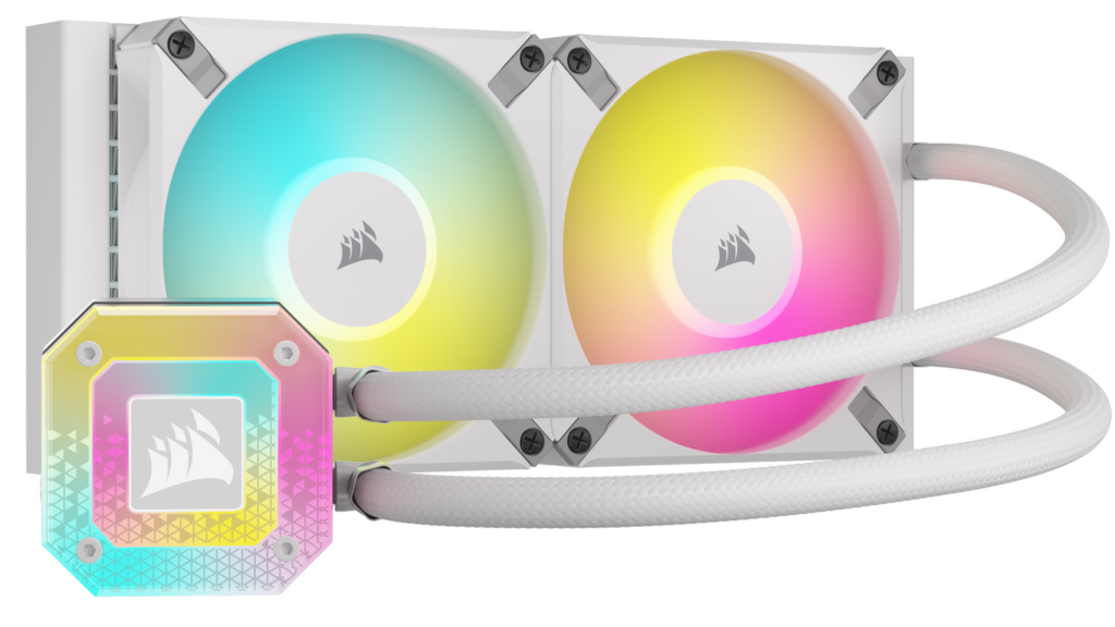 Cooler procesor Corsair iCUE H100i ELITE CAPELLIX XT alb, racire cu lichid. 240 mm