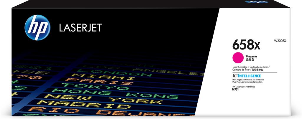 HP 658X Magenta LaserJet Toner Cartridge