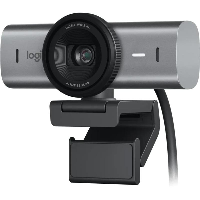 Camera Web Logitech MX Brio, 4K/30fps, Ultra HD, Advanced Autofocus, Privacy Shutter, Graphite