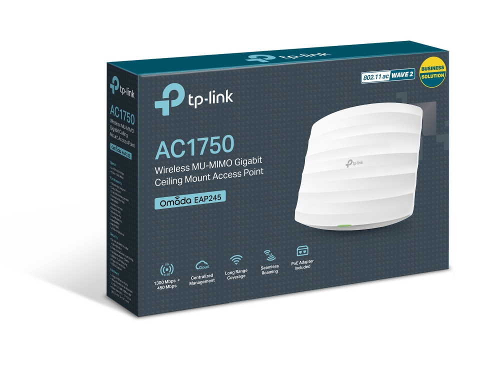 Access Point TP-Link Omada EAP245, AC1750, Dual-Band. MU-MIMO 5 Access Point TP-Link Omada EAP245, AC1750, Dual-Band. MU-MIMO - imagine 5