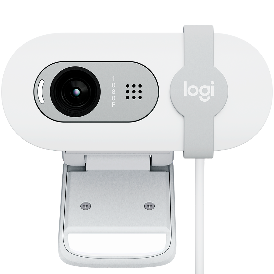 Camera Web Logitech Brio 100, Full HD, Alb