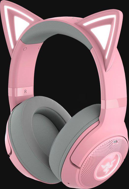 Casti Razer Kraken Kitty V2 Bluetooth 5.2 Quartz Edition