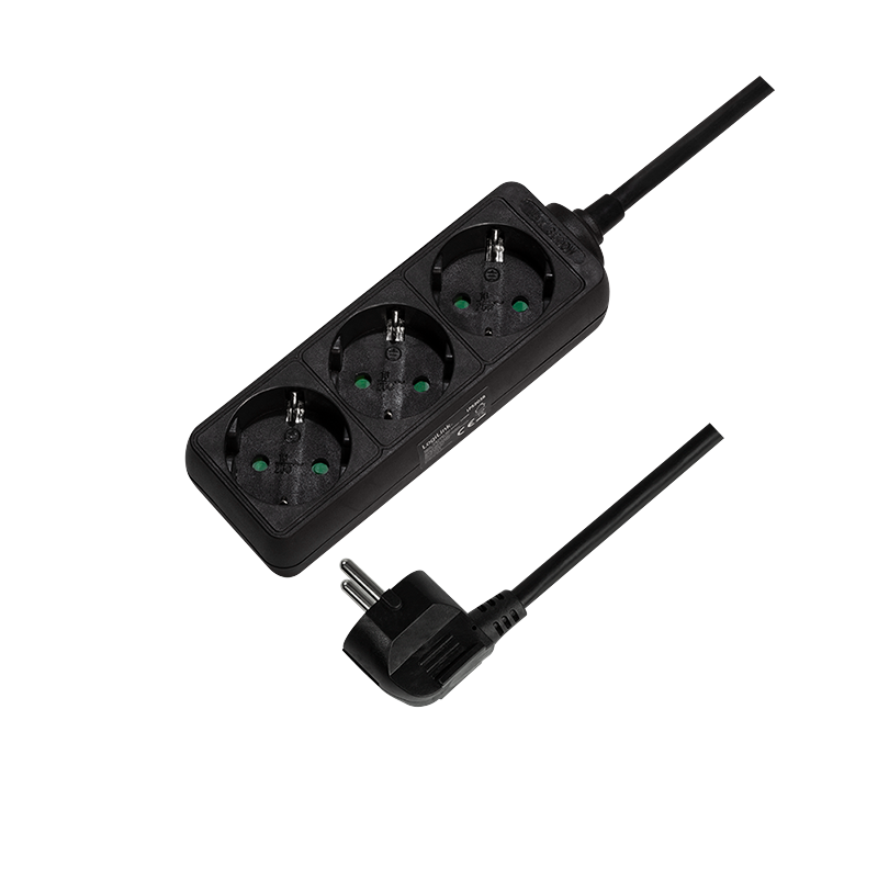 Prelungitor, LogiLink, 1.4 m, Negru 2 Prelungitor, LogiLink, 1.4 m, Negru - imagine 2