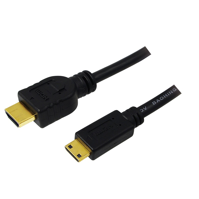 Cablu LogiLink CH0022, HDMI – miniHDMI, 1.5m, conectori auriti