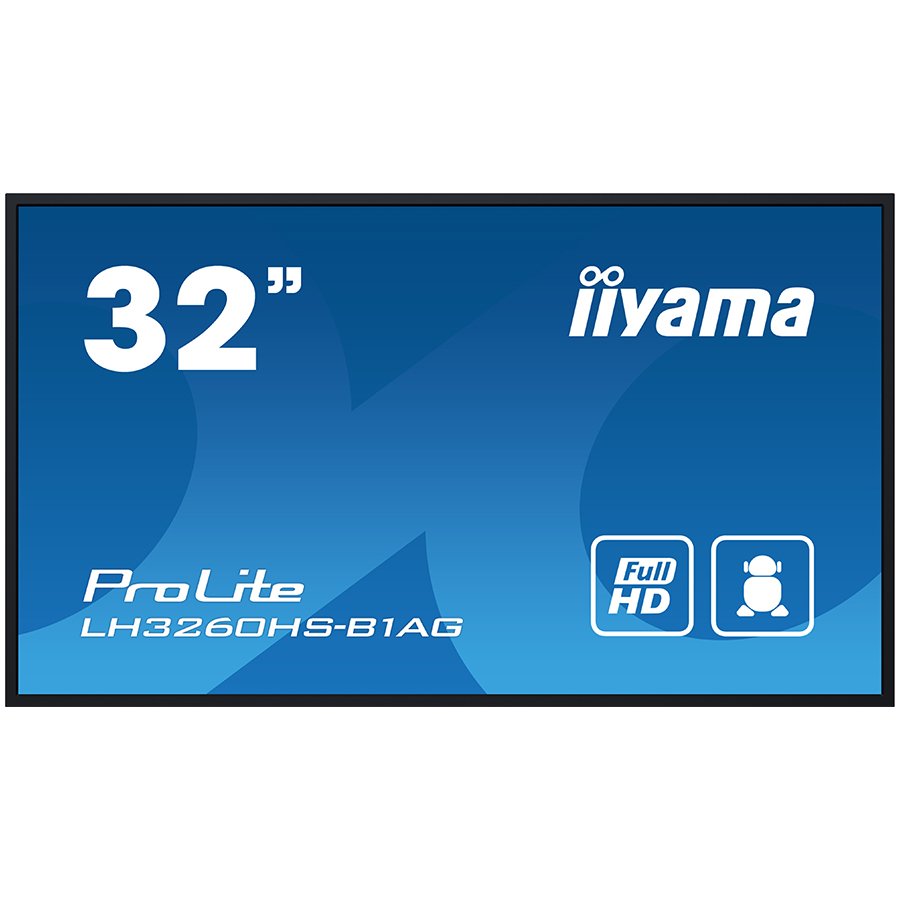 Monitor IPS LED Iiyama, 32″, FullHD, 3xHDMI, Negru