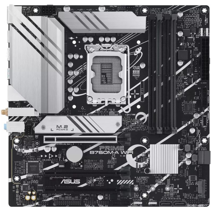 Placa de baza ASUS PRIME B760M-A WIFI, Socket LGA1700