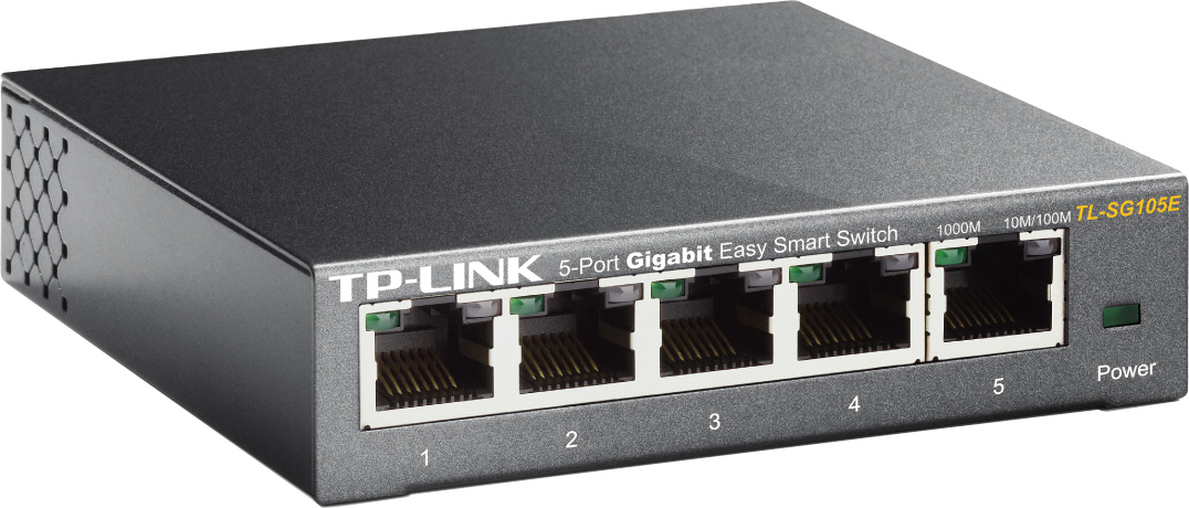 Switch TP-LINK TL-SG105E, 5 x 10/100/1000Mbps 3 Switch TP-LINK TL-SG105E, 5 x 10/100/1000Mbps - imagine 3