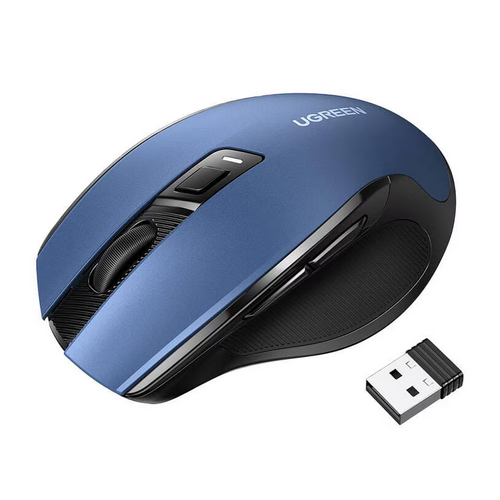 Mouse wireless universal UGREEN MU006, 4000 DPI, 2.4GHz, Albastru