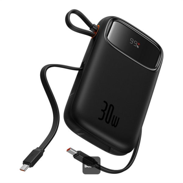 Powerbank Baseus QPow 2 10000mAh 30W 2xUSB-C (negru)
