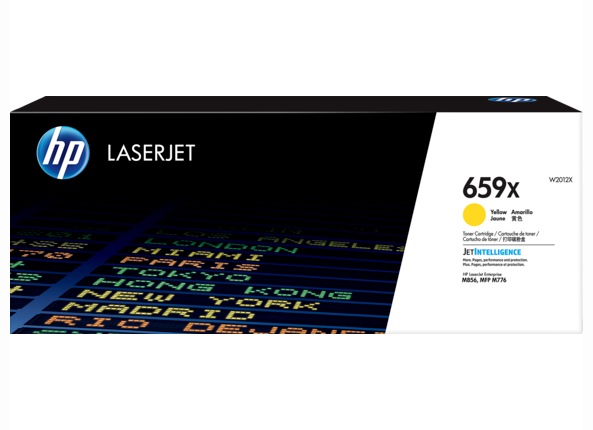 Toner Original HP Yellow, nr.659X, pentru Color LaserJet Enterprise M856|MFP M776 series, 29K, (timbru verde 1.2 lei) , „W2012X”
