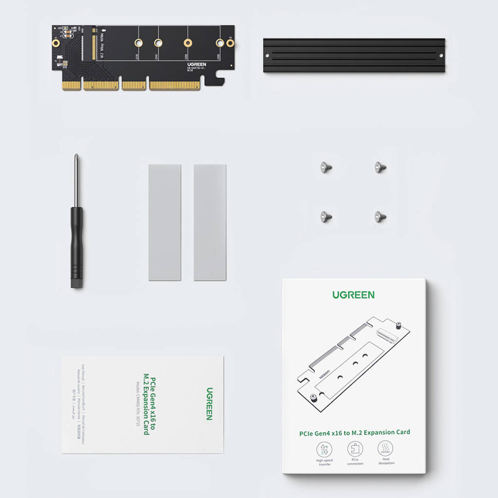 Adaptor UGREEN PCIe 4.0 x16 la M.2 NVMe 4 Adaptor UGREEN PCIe 4.0 x16 la M.2 NVMe - imagine 4