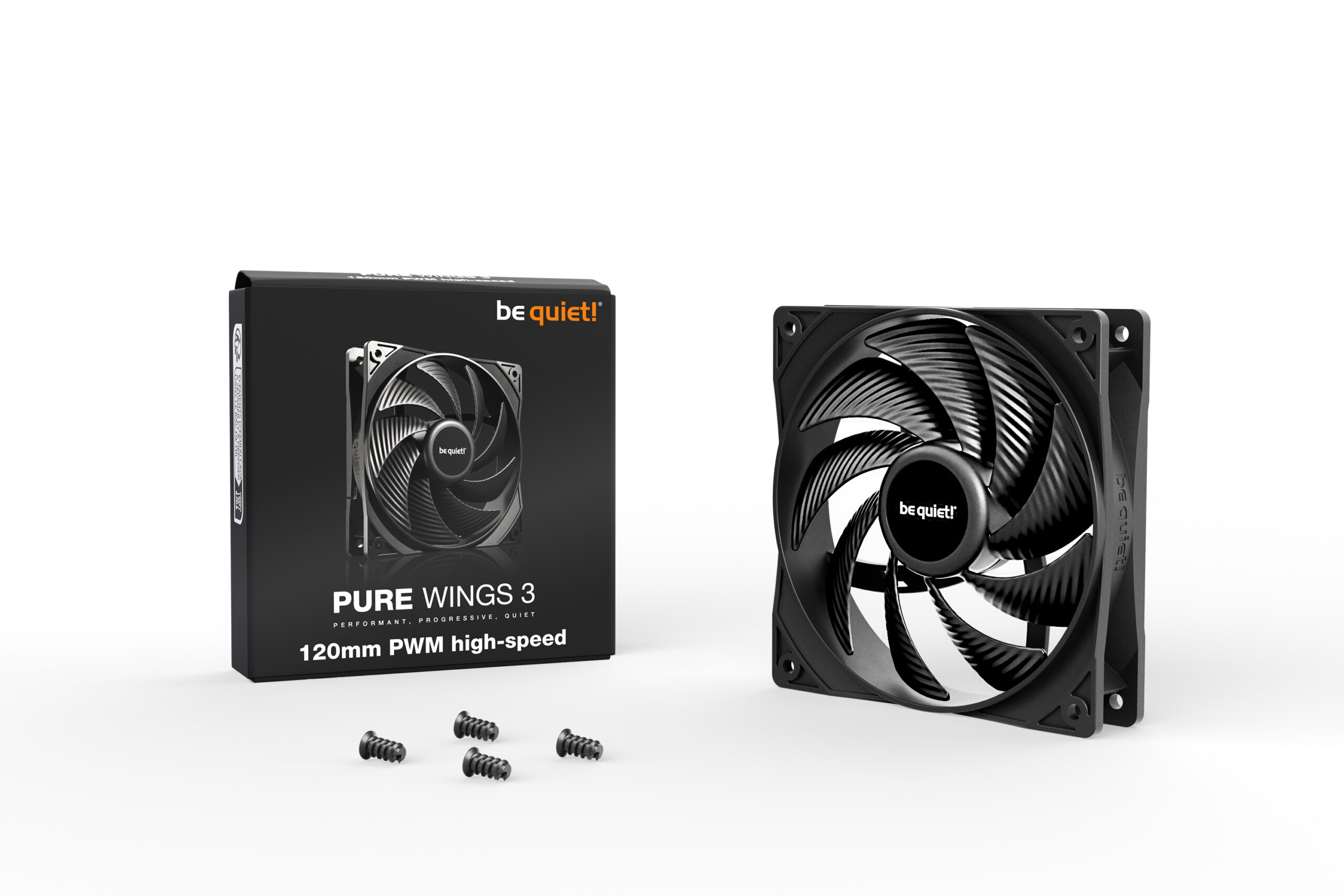 Ventilator be quiet! PURE WINGS 3 120mm PWM high-speed, BL106 2 Ventilator be quiet! PURE WINGS 3 120mm PWM high-speed, BL106 - imagine 2