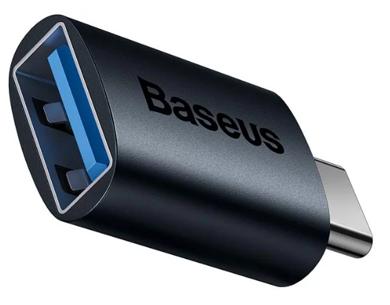 Adaptor Baseus Ingenuity Series Mini OTG, USB-C la USB 3.1, Albastru