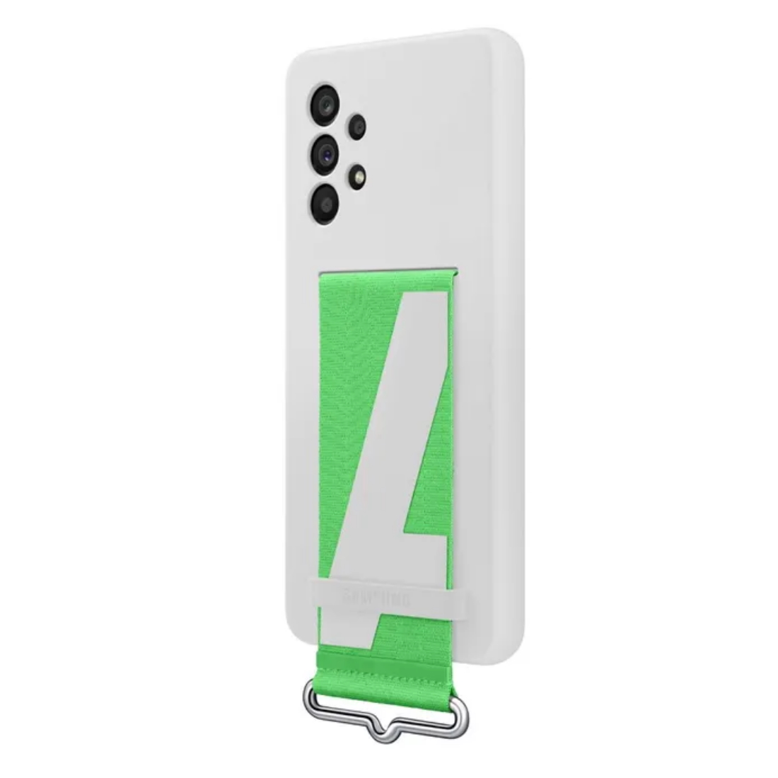 Husa de protectie Samsung Silicone Cover with Strap pentru Galaxy A53 5G, White 3 Husa de protectie Samsung Silicone Cover with Strap pentru Galaxy A53 5G, White - imagine 3