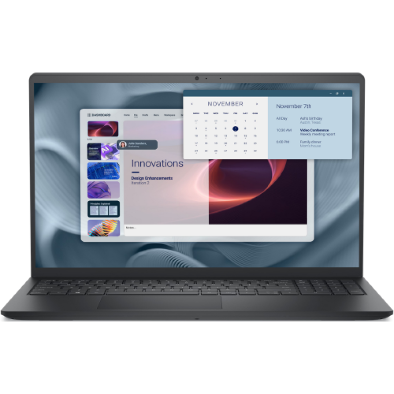 Laptop Dell Pro 15 Essential PV15250 Procesor Intel® Core™ 3 100 10M Cache, up to 4.70 GHz 15.6″ FHD, 8GB, 512GB SSD, Intel Iris Xe Graphics, Linux, Negru