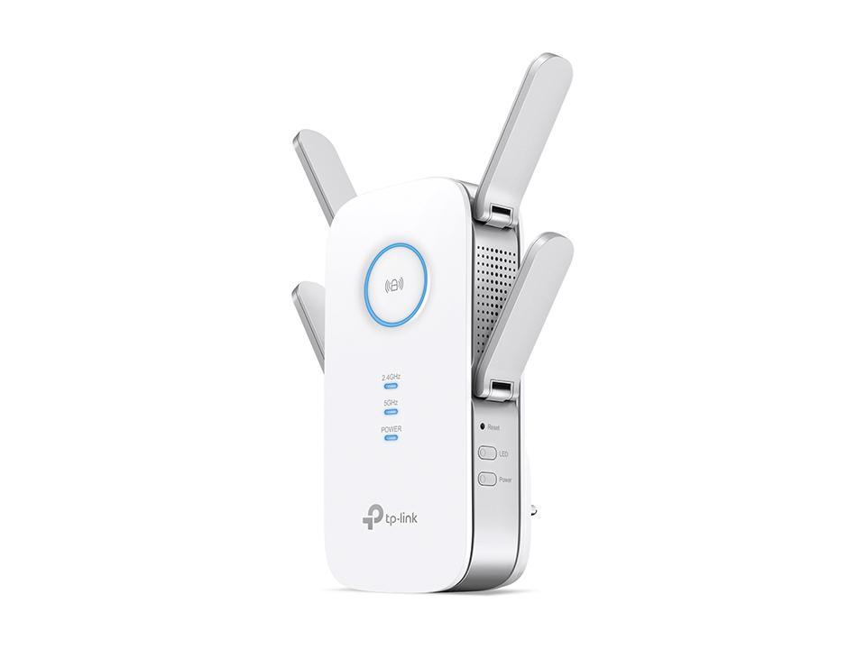 Range Extender wireless AC2600 TP-Link RE650, Moduri RE/AP, Gigabit, MU-MIMO, Antene externe, Dual Band