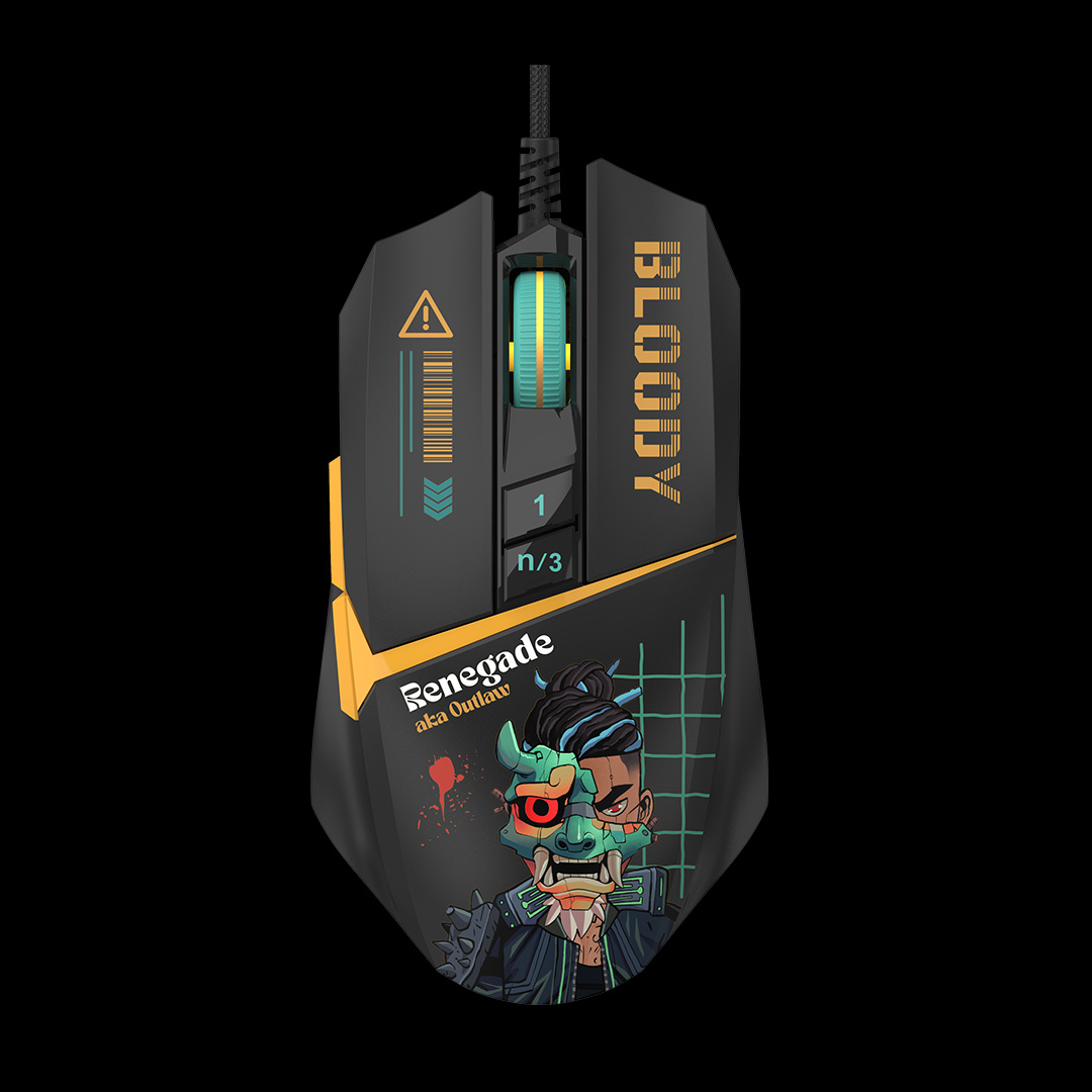 Mouse cu fir A4TECH Bloody W63 Max, 12000 DPI, RGB, eSport Gaming, USB, Optical, Renegade Midnight 2 Mouse cu fir A4TECH Bloody W63 Max, 12000 DPI, RGB, eSport Gaming, USB, Optical, Renegade Midnight - imagine 2