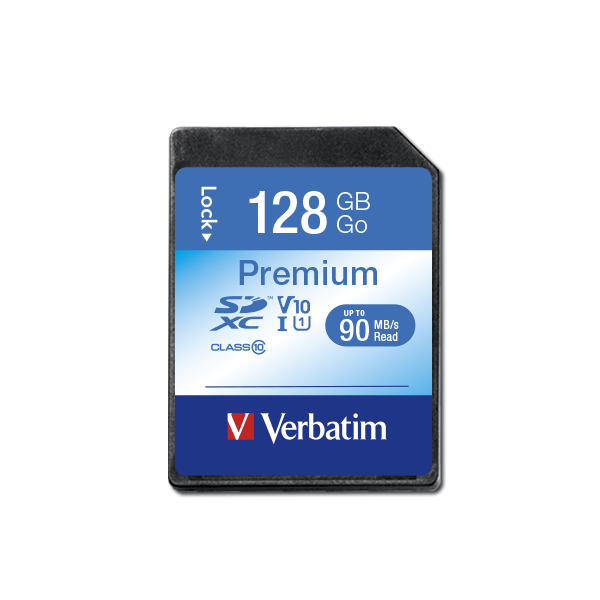MEMORIE SD CARD VERBATIM 128GB CLASA 10 „44025” (TIMBRU VERDE 0.03 LEI)