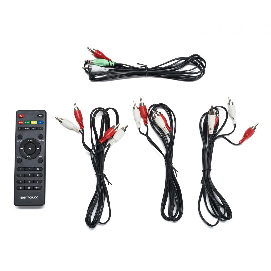 Boxe 5.1 Serioux SoundRise, 105W, Negru 2 Boxe 5.1 Serioux SoundRise, 105W, Negru - imagine 2