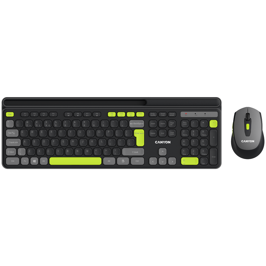 Set Tastatura + Mouse, Canyon, Negru