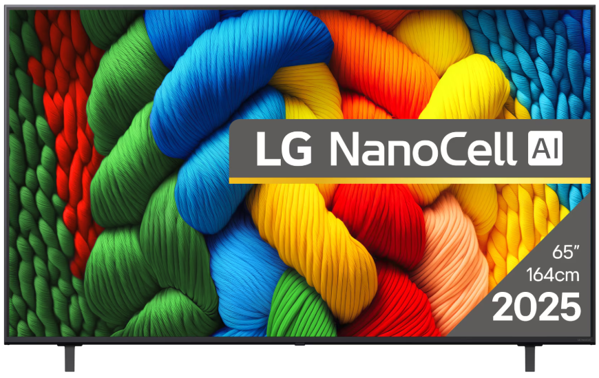 Televizor LG NanoCell 65NANO80A3B, 164 cm, Smart, 4K Ultra HD, Clasa F (Model 2025)