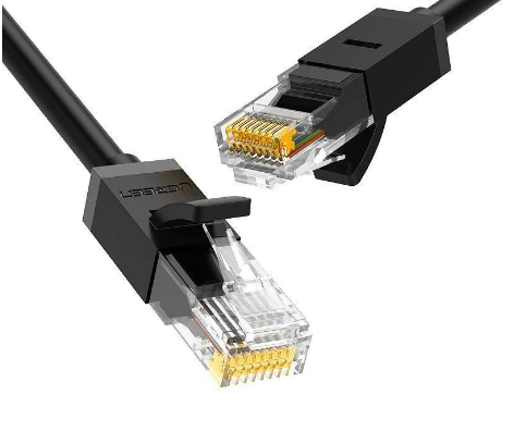 Cablu retea UGREEN NW102 Ethernet Cat. 6, mufat 2xRJ45, UTP, Rounded, lungime 1m, Negru