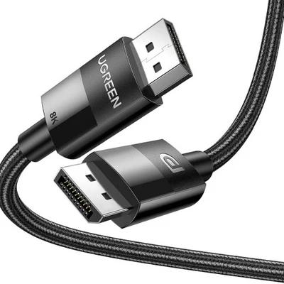 Cablu video UGREEN 80391, 2xDisplayPort 1.4, 8K@60Hz, 1.5m, negru