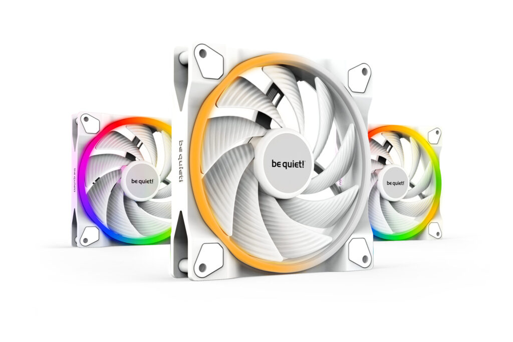 Ventilator be quiet! LIGHT WINGS White 140mm PWM high-speed Triple-Pack, BL103
