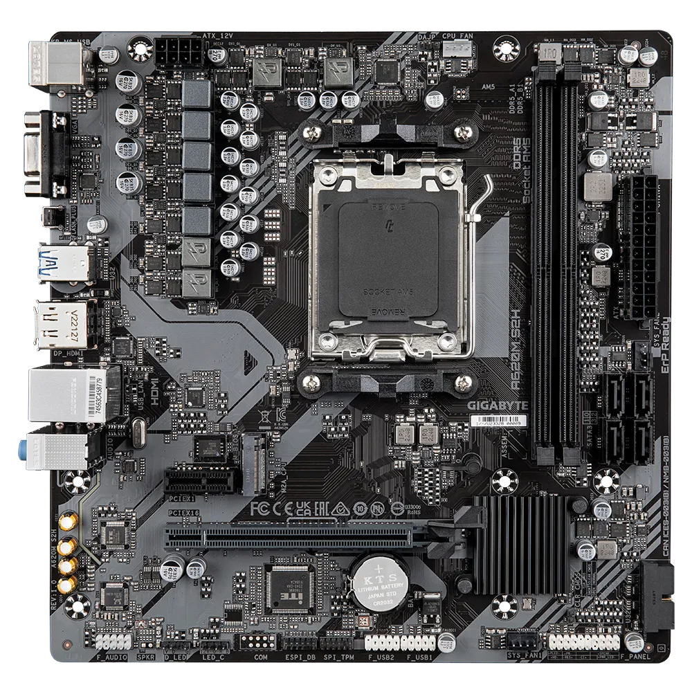 Placa de baza Gigabyte A620M S2H, Socket AM5, mATX